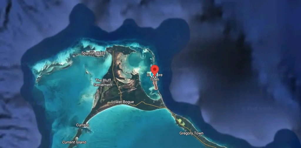 harbour island bahamas map