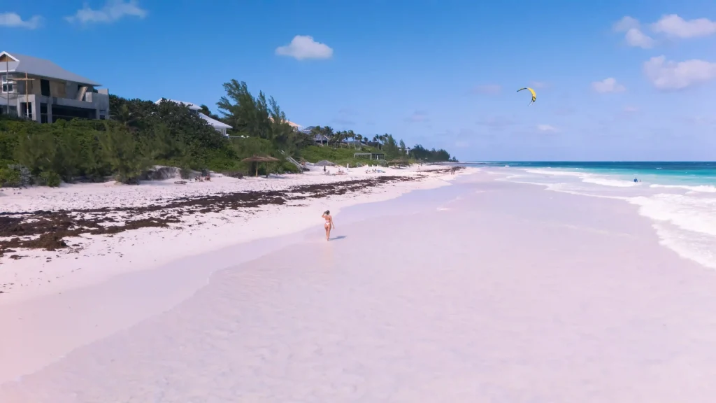 pink sand beach bahamas
