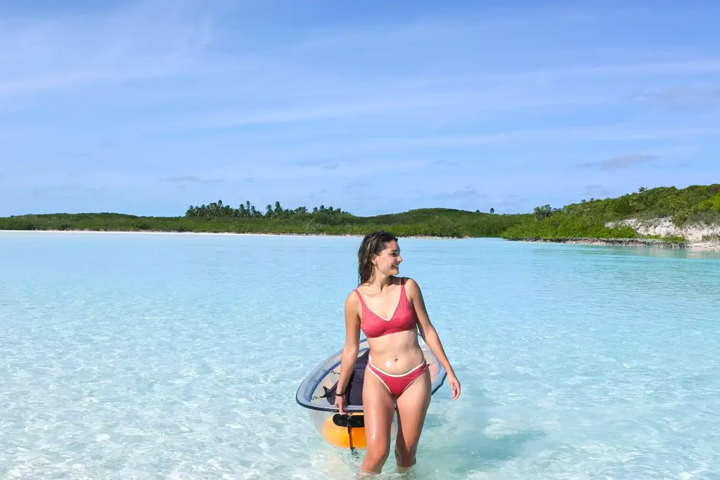 transparent kayak tour exuma